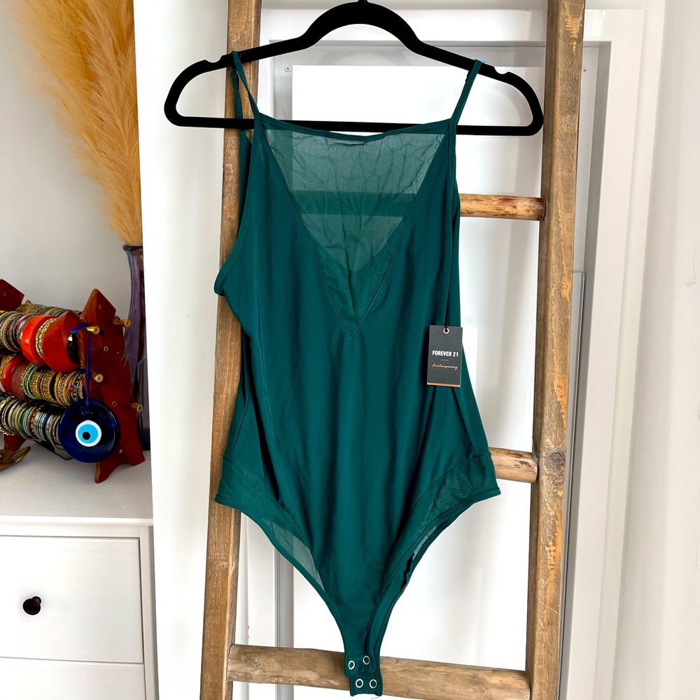 Forever 21 mesh cutout bodysuit